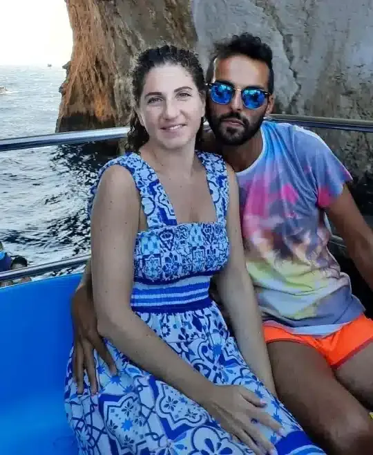 Couple on the boat during the island trip