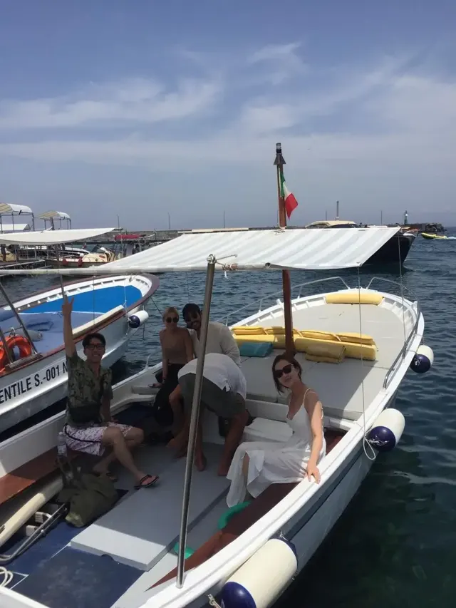 Boats moored at Marina Grande