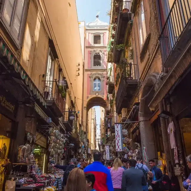 Lane in the old town of Naples