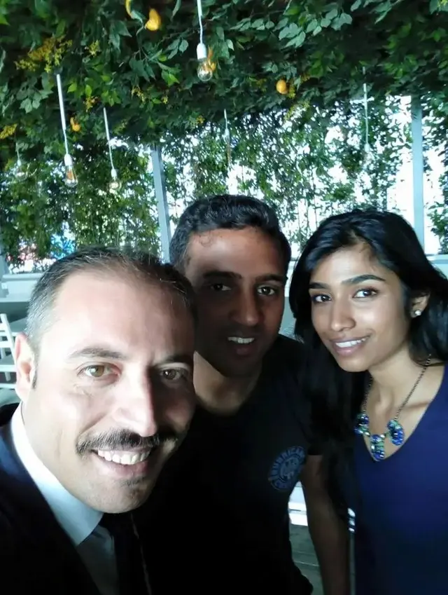 Guests with HP Travel staff in the evening